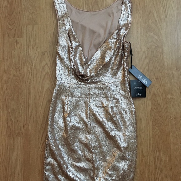 SHINE TIME ROSE GOLD SEQUIN DRESS
LULUS - Picture 4 of 4